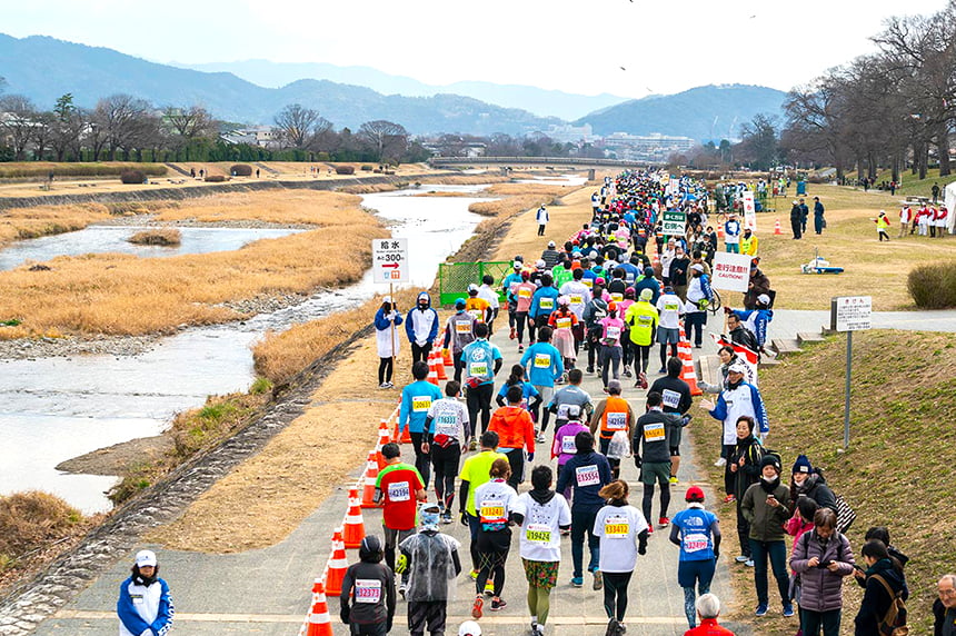 賀茂川河川敷（北大路橋付近）